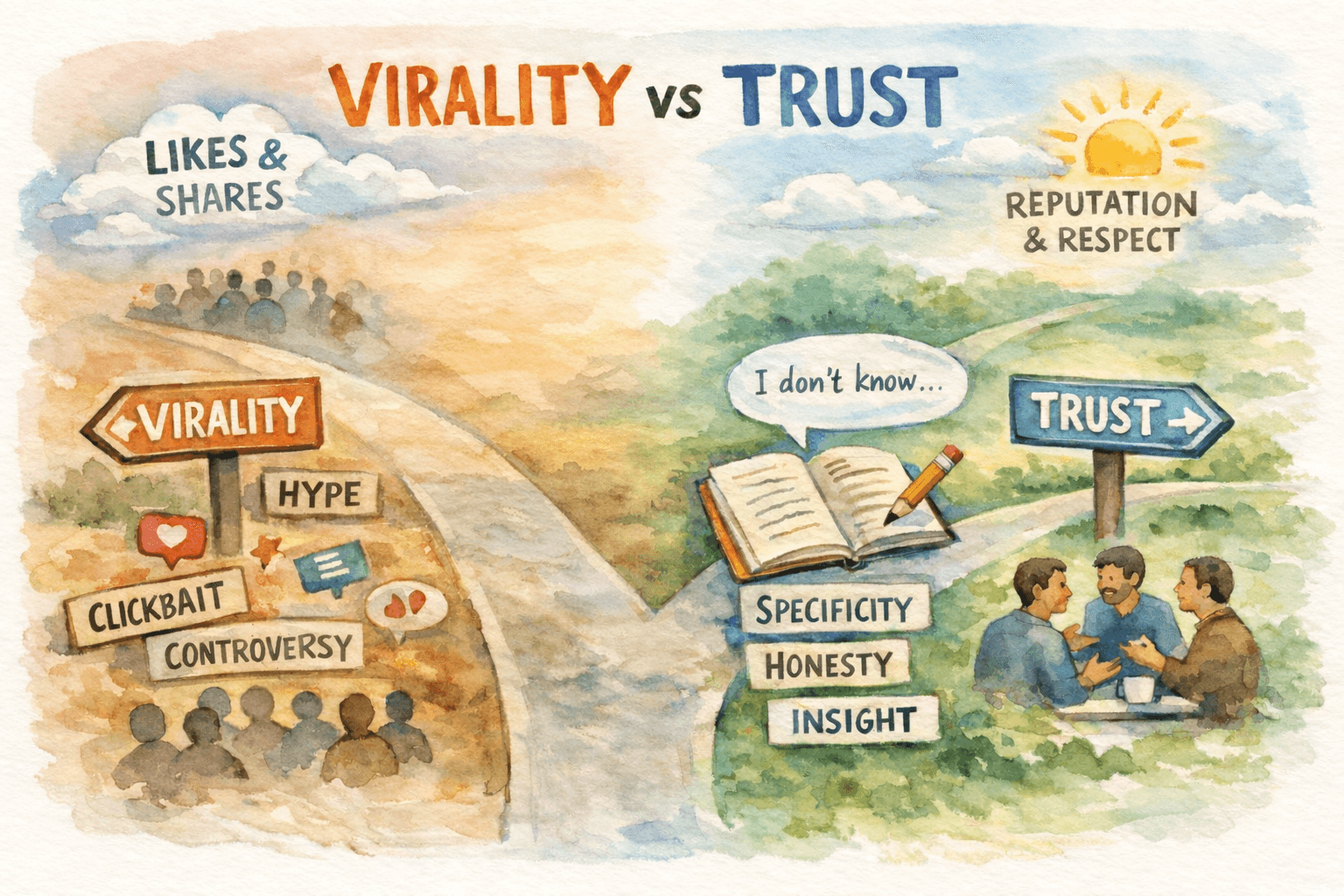 Saying 'I don't know' publicly